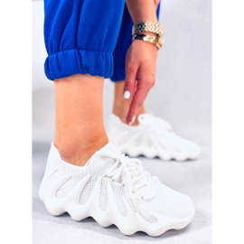 BM Pantofi formați cu șosete Eaton White alb 2