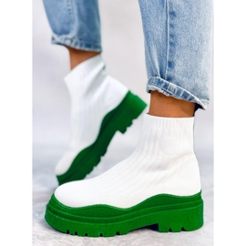 Botine elastice Withers ALB/VERDE 1