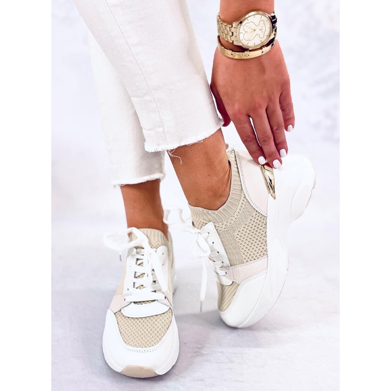 BM Tenisi Davis Beige cu pană bej 1 BM Tenisi Davis Beige cu pană bej 1