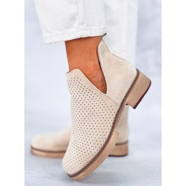 BM Cizme ajurate de primavara Neve Beige bej 1