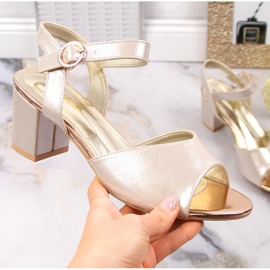 Vinceza 20157 sandale de dama aurii pe post de aur 1