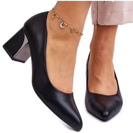 PS1 Pompe Elegante Pe Toc Negru Emma 12