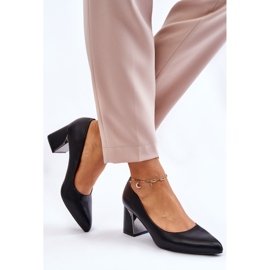 PS1 Pompe Elegante Pe Toc Negru Emma 8