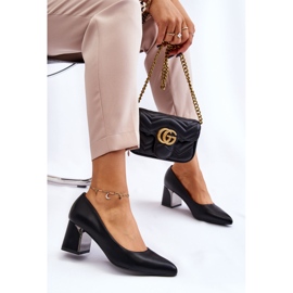 PS1 Pompe Elegante Pe Toc Negru Emma 10