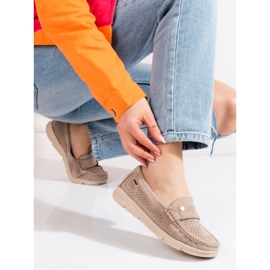 Goodin Mocasini de dama Shelovet bej deschis 2