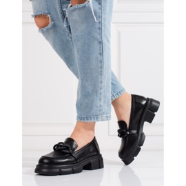 Goodin Mocasini de dama Shelovet cu lant negru 2