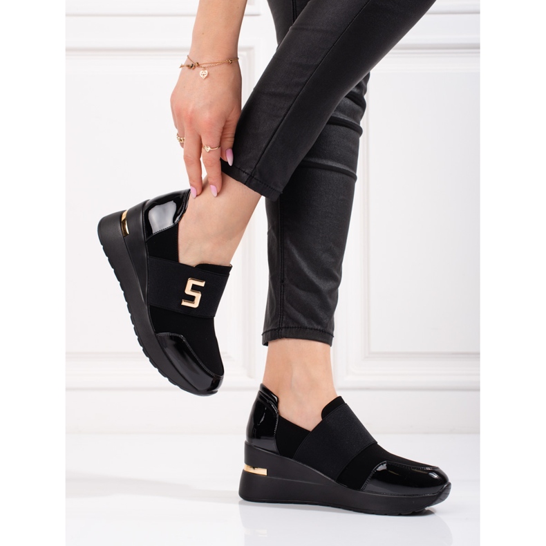 Tenisi negri Shelovet pentru damă negru 2