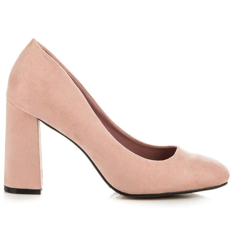 Seastar Pompe din piele de căprioară roz 1 Seastar Pompe din piele de căprioară roz 1