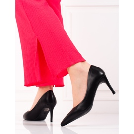 Tocuri înalte pentru femei Shelovet negre clasice negru 2