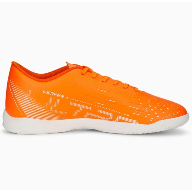 Pantofi de fotbal Puma Ultra Play It 107227 01 portocale portocale si rosii 1