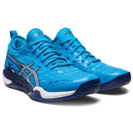 Pantofi de handbal Asics Blast Ff 3 M 1071A076 400 albastru albastru 3
