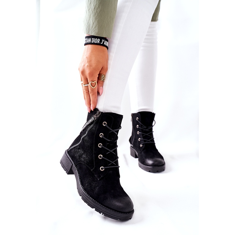 Vinceza Cizme de muncitor pentru femei izolate negre negru 1 Vinceza Cizme de muncitor pentru femei izolate negre negru 1