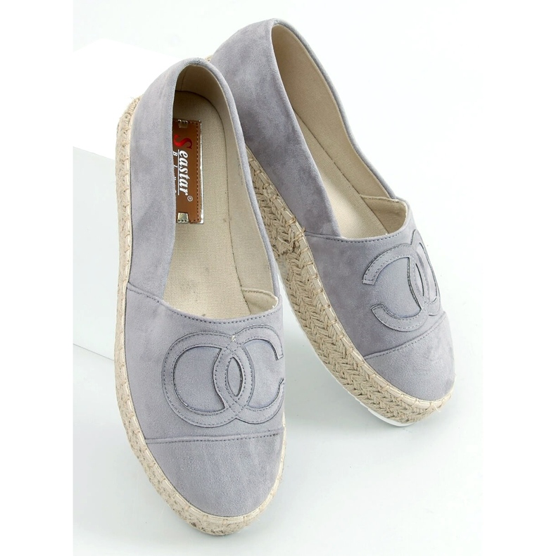 Espadrile Chanelkikikiki Wela Grey gri 2