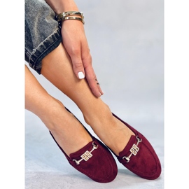 Mocasini dama Chloe Wine roșu 1