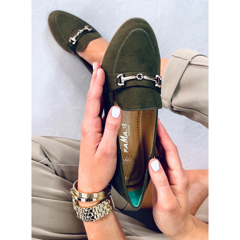 Mocasini de dama Juss Green verde 2