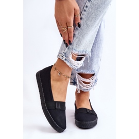 Pantofi slip-on Big Star pentru damă LL274200 negri negru 1