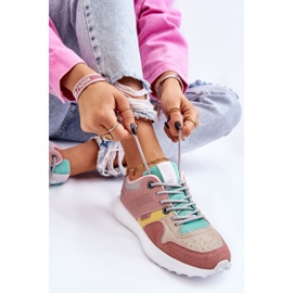 Pantofi de damă Big Star LL274422 roz-bej 1