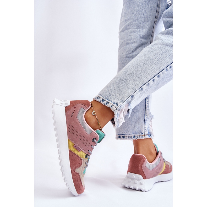 Pantofi de damă Big Star LL274422 roz-bej 2