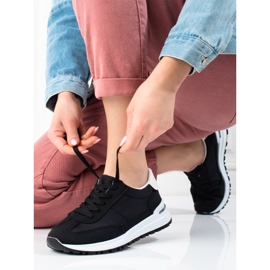 Pantofi sport ușoare de damă Shelovet negri negru 2