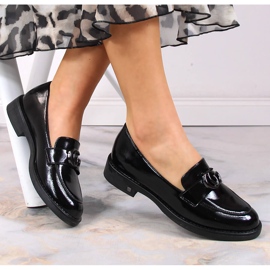 Mocasini lacuiti negri pentru femei Potocki SZ12020 negru 1