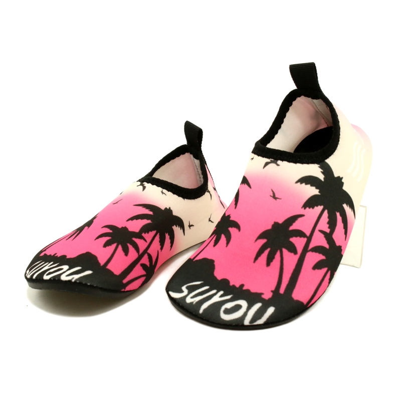 Pantofi de apă ProWater roz-negru din neopren 2