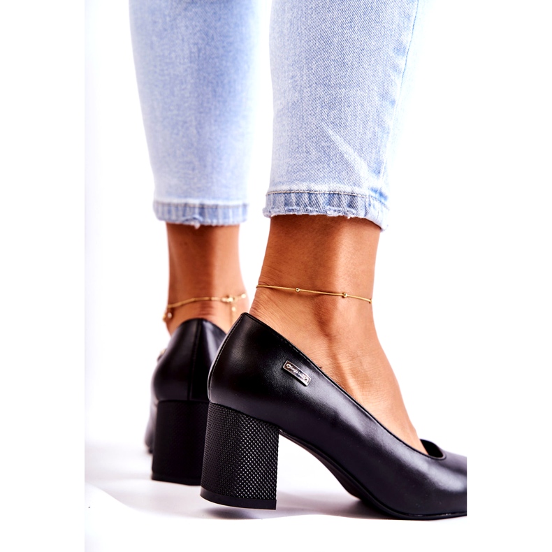 Pompe din piele pe un bar Sergio Leone PB178 Negru 3