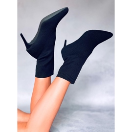 PA1 Donatella Cizme negre cu toc sock negru 1 PA1 Donatella Cizme negre cu toc sock negru 1