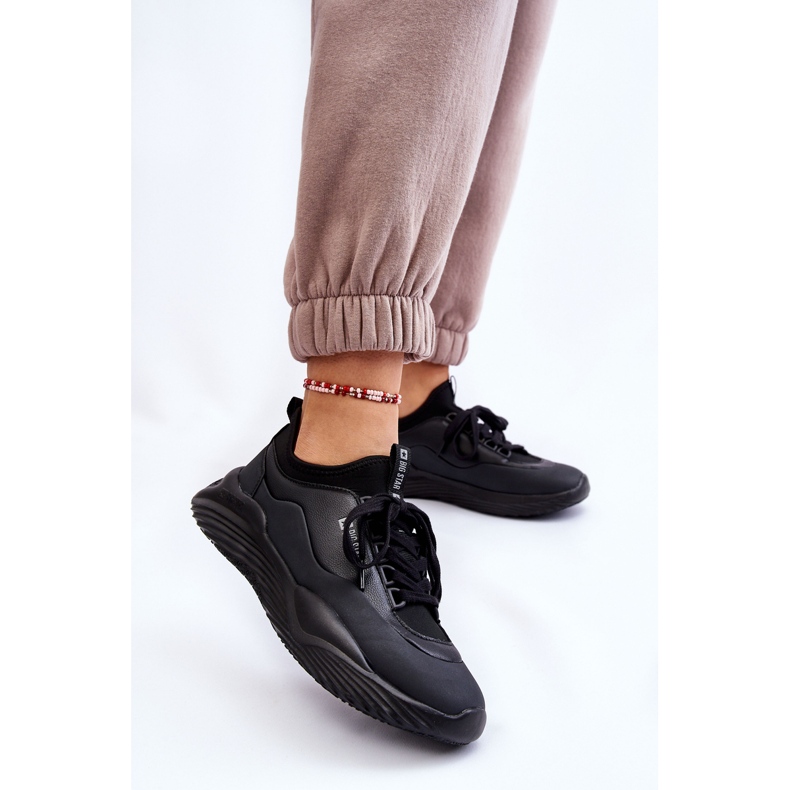 Pantofi de damă cu sistem de spumă cu memorie Big Star LL274419 Negri negru 2