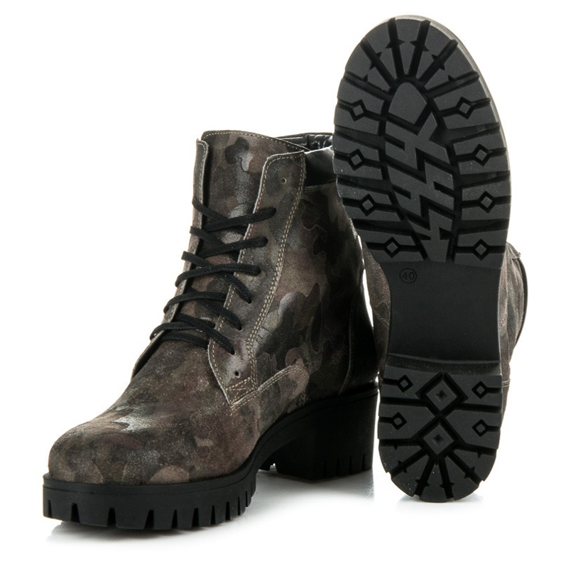 Vinceza Cizme cu siret cu protectie verde 1