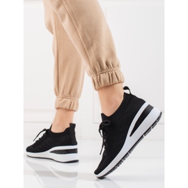 Pantofi sport Shelovet de damă negru 2 Pantofi sport Shelovet de damă negru 2