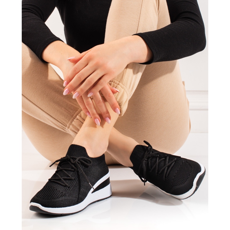 Pantofi sport Shelovet de damă negru 1 Pantofi sport Shelovet de damă negru 1