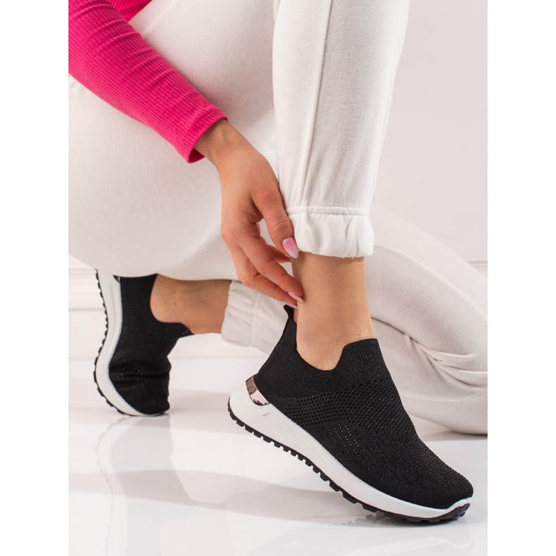 SHELOVET Ciorapi pantofi sport dama cu negru 2