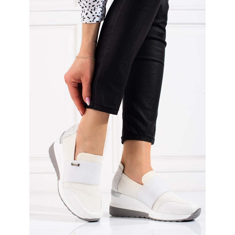 W. Potocki Tenisi de damă Potocki cu pană albă 1