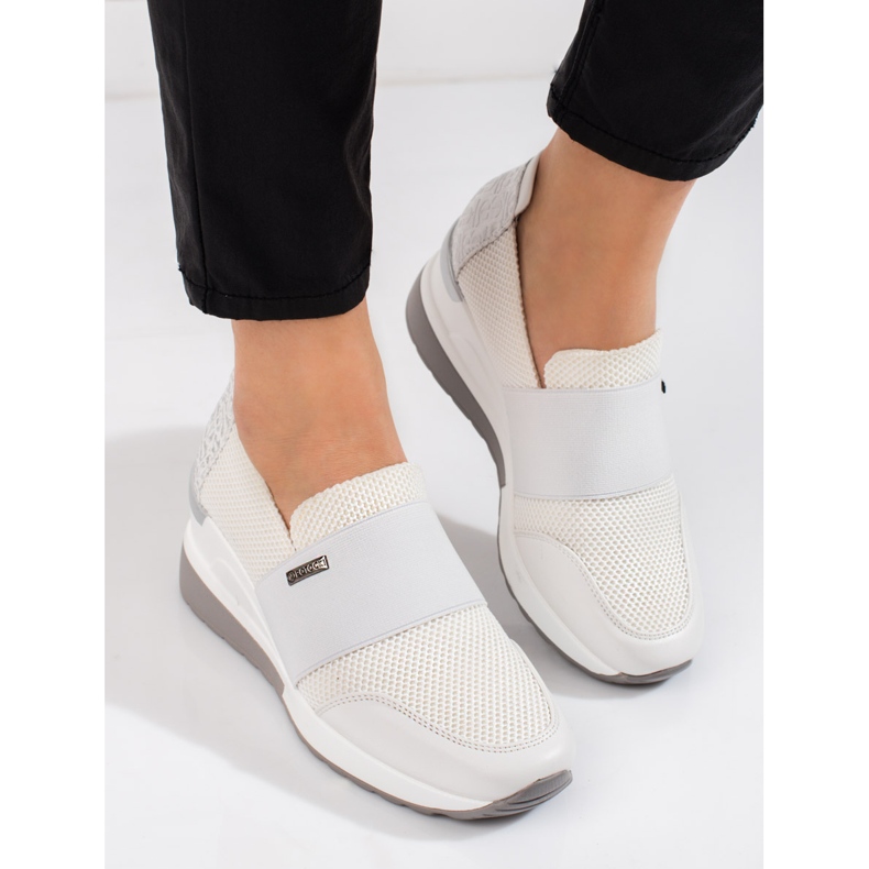 W. Potocki Tenisi de damă Potocki cu pană albă 2