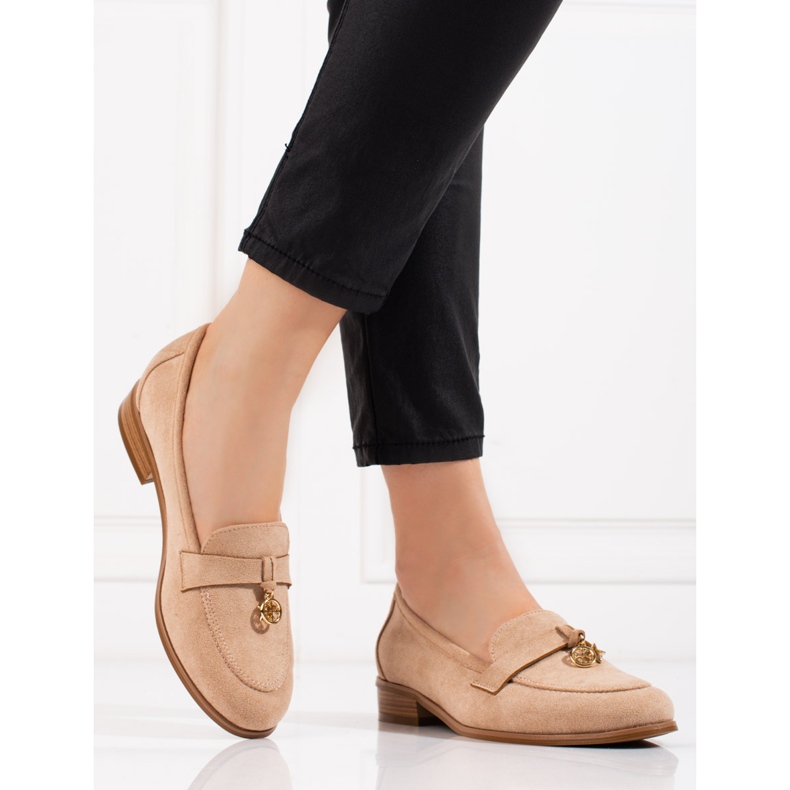 W. Potocki Damă Lords Potocki piele intoarsa bej 1