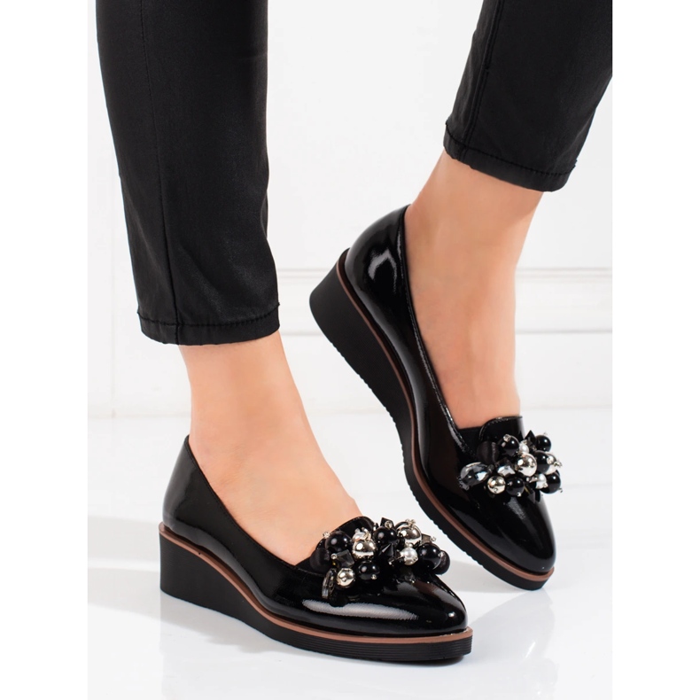 W. Potocki Potocki pantofi negri pentru damă negru 1