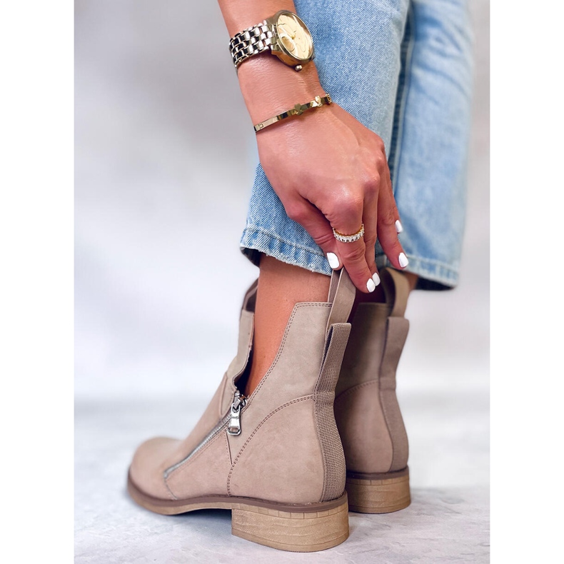 PA1 Cizme tăiate de primăvară din Franco Beige bej 1 PA1 Cizme tăiate de primăvară din Franco Beige bej 1