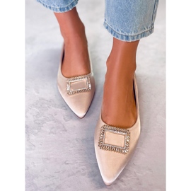 PA1 Balerini eleganti cu pietre Lorella Beige bej 1