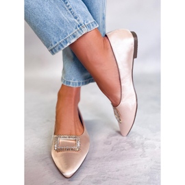 PA1 Balerini eleganti cu pietre Lorella Beige bej 2