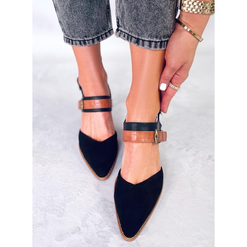 BM Pompe Chiatti negru cu toc deschis 1