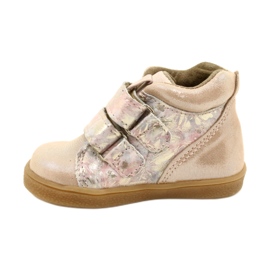 Cizme Mazurek Velcro 1302 Spring Flower Golden Satin bej 1