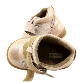 Cizme Mazurek Velcro 1302 Spring Flower Golden Satin bej 4