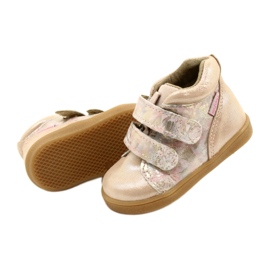 Cizme Mazurek Velcro 1302 Spring Flower Golden Satin bej 5