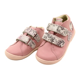 Pantofi cu velcro Mazurek 1264 Pink Snake Hearts roz 2