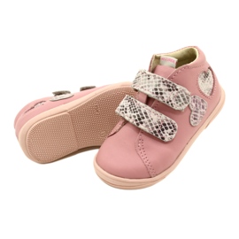 Pantofi cu velcro Mazurek 1264 Pink Snake Hearts roz 4 Pantofi cu velcro Mazurek 1264 Pink Snake Hearts roz 4