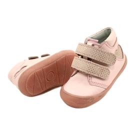 Cizme cu velcro Mazurek 1341 Pink Glitter Heart roz 4