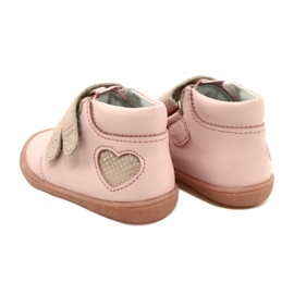 Cizme cu velcro Mazurek 1341 Pink Glitter Heart roz 5