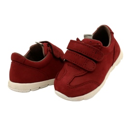 Pantofi pentru copii din piele casual Mazurek 1362 roșu velcro roşu 3