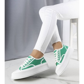 BM Tenisi verzi pe platforma Delores verde 1