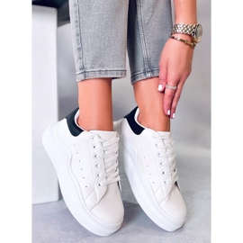 BM Pantofi sport dama Leone Black alb negru 1